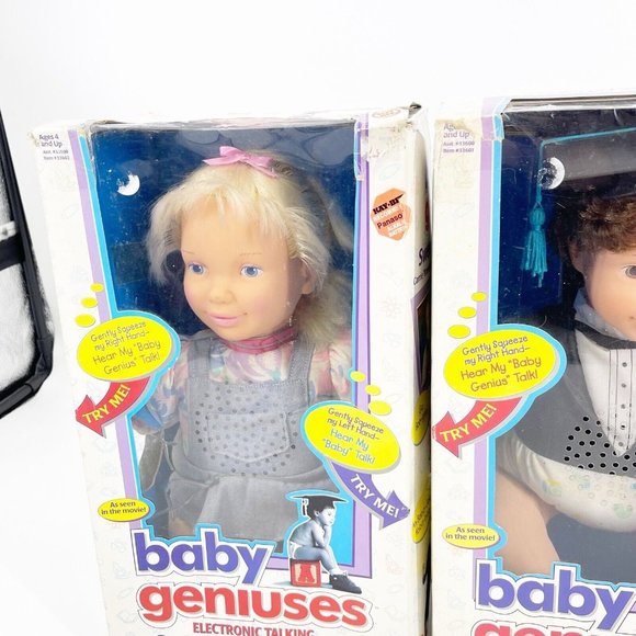 Baby Geniuses Wise-Cracking Sly Sweet Talking Carrie Doll Lot 2 1997 FLAWS READ - Picture 12 of 16